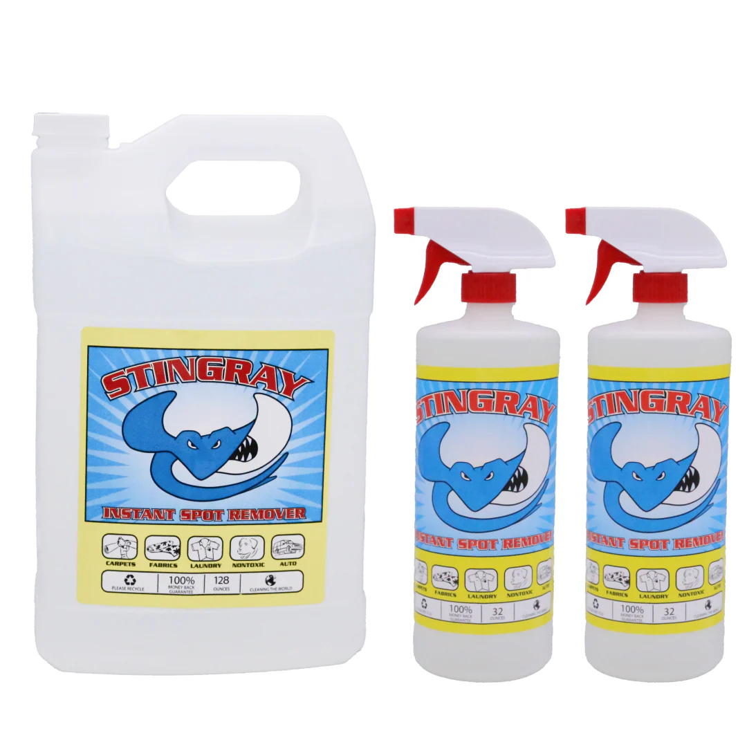 Stingray Spot Remover Combo Kit | 32oz 2-Pack and 1-Gallon