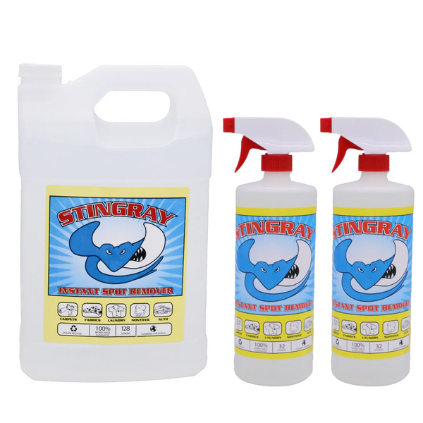 Stingray Spot Remover Combo Kit | 32oz 2-Pack and 1-Gallon